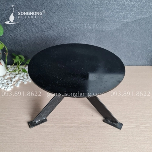 Bàn Xoay Kim Loại Chân Cao 30cm