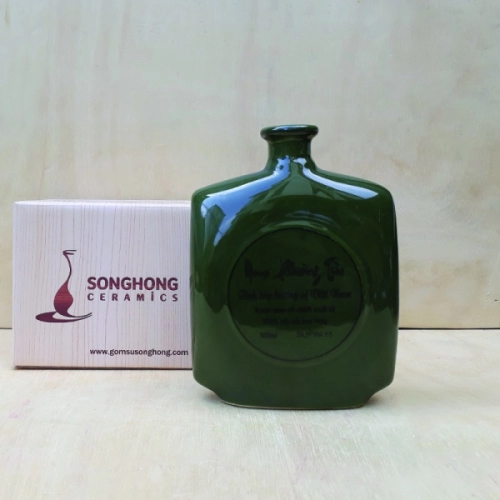 Nậm Rượu 500ml Men Màu - M19