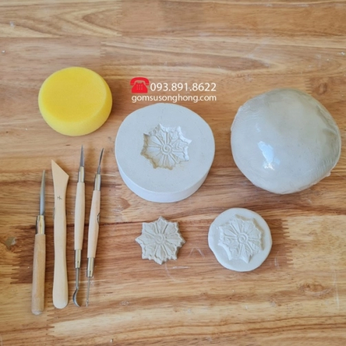 Khuôn In Gốm Hình Bông Tuyết